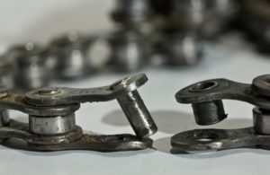 broken shimano rivet chain pin